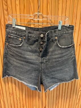 GAP Black Denim Cheeky Sky High Shorts